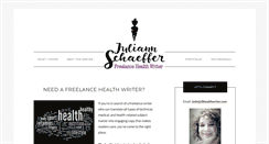 Desktop Screenshot of jshealthwriter.com